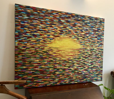 An extra large painting, which is approximately 36 inches by 44 inches is £970.