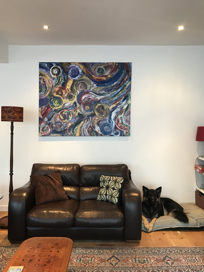 An extra extra large painting, which is approximately 50 inches by 80 inches, is £1,300